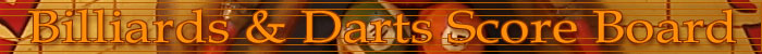 Billiards & Darts Score Board  billiard accessories. Montreal