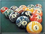 Beautiful billiard Balls