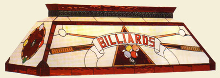 stained glass Tiffany style light feature red