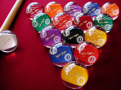 Personalized Clear Billiard Balls