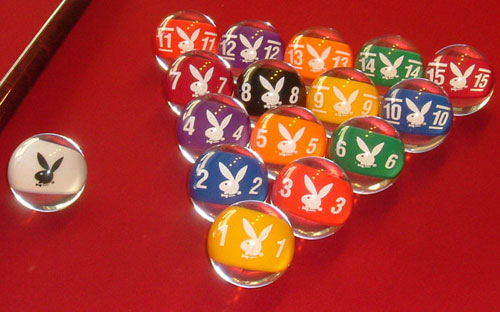 Bunny Style Clear Billiard Balls