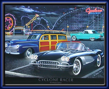 Cyclone Racer - Neon LED picture electric art gallery accessories montreal abcbilliardplus.com