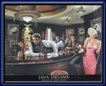 Java Dreams - Neon LED picture electric art gallery accessories montreal abcbilliardplus.com