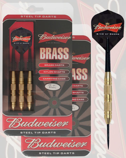 Budweiser Brass Darts Steel Tips Budweiser Beer 2 Sets