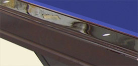 solid hardwood pool table billiard table russian oak - Top Rail Piano Finish