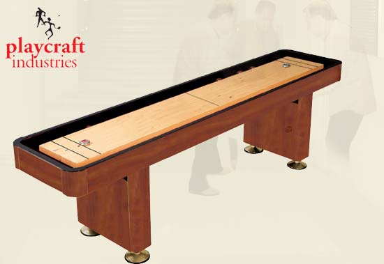 SHUFFLEBOARD TABLE 9 CHERRY W/STORAGE + FREE BONUS!