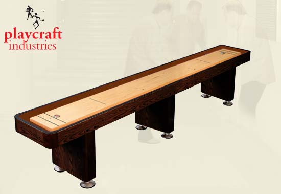 SHUFFLEBOARD TABLE 16 ESPRESSO W/STORAGE + FREE BONUS!