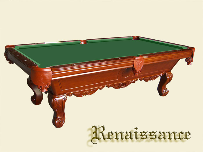 POOL TABLE BILLIARD TABLE 8 HARDWOOD RENAISSANCE HONEY