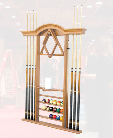 Solid Oak Solid Maple Cue Rack - Oak